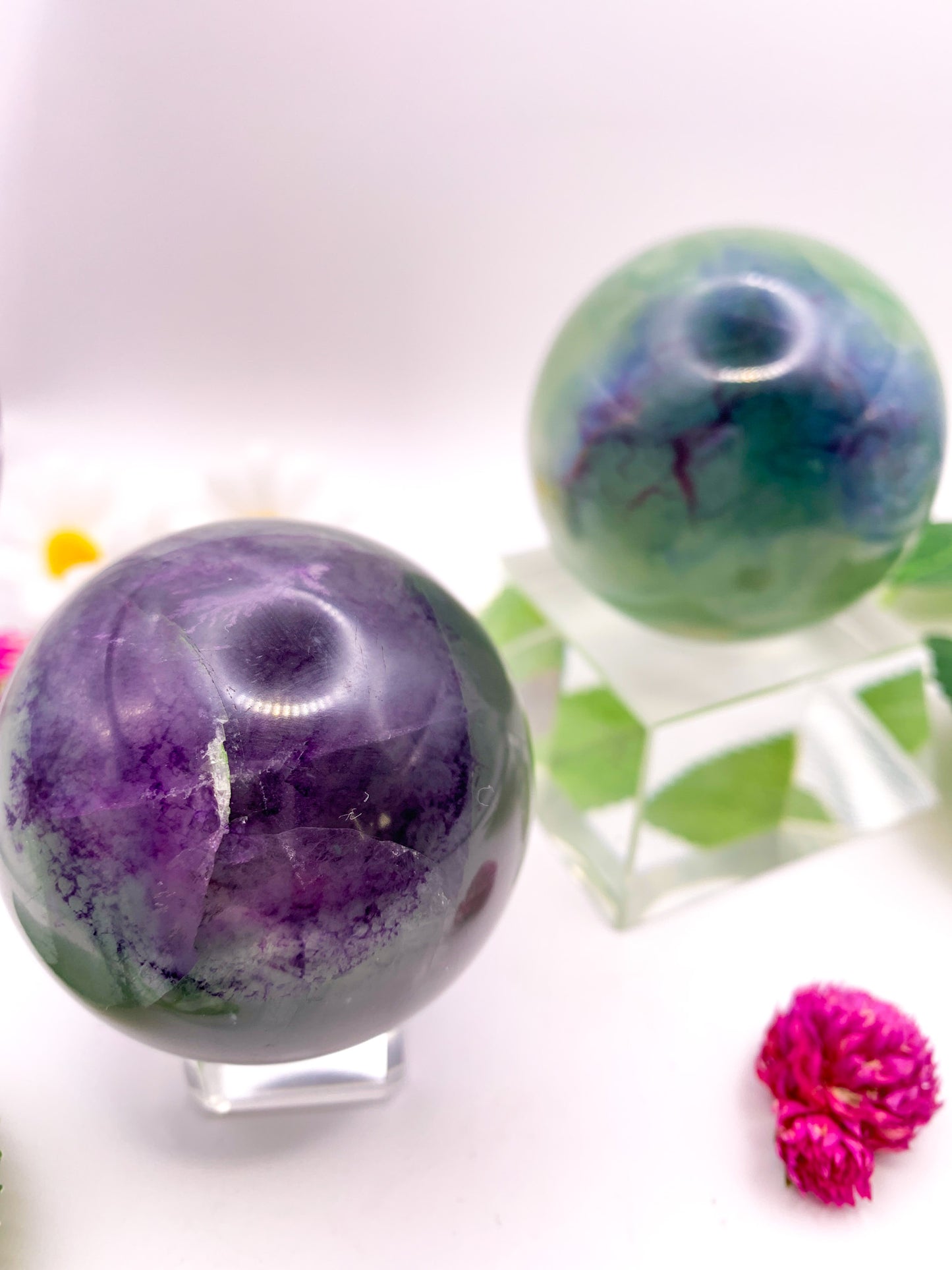 rainbow fluorite sphere