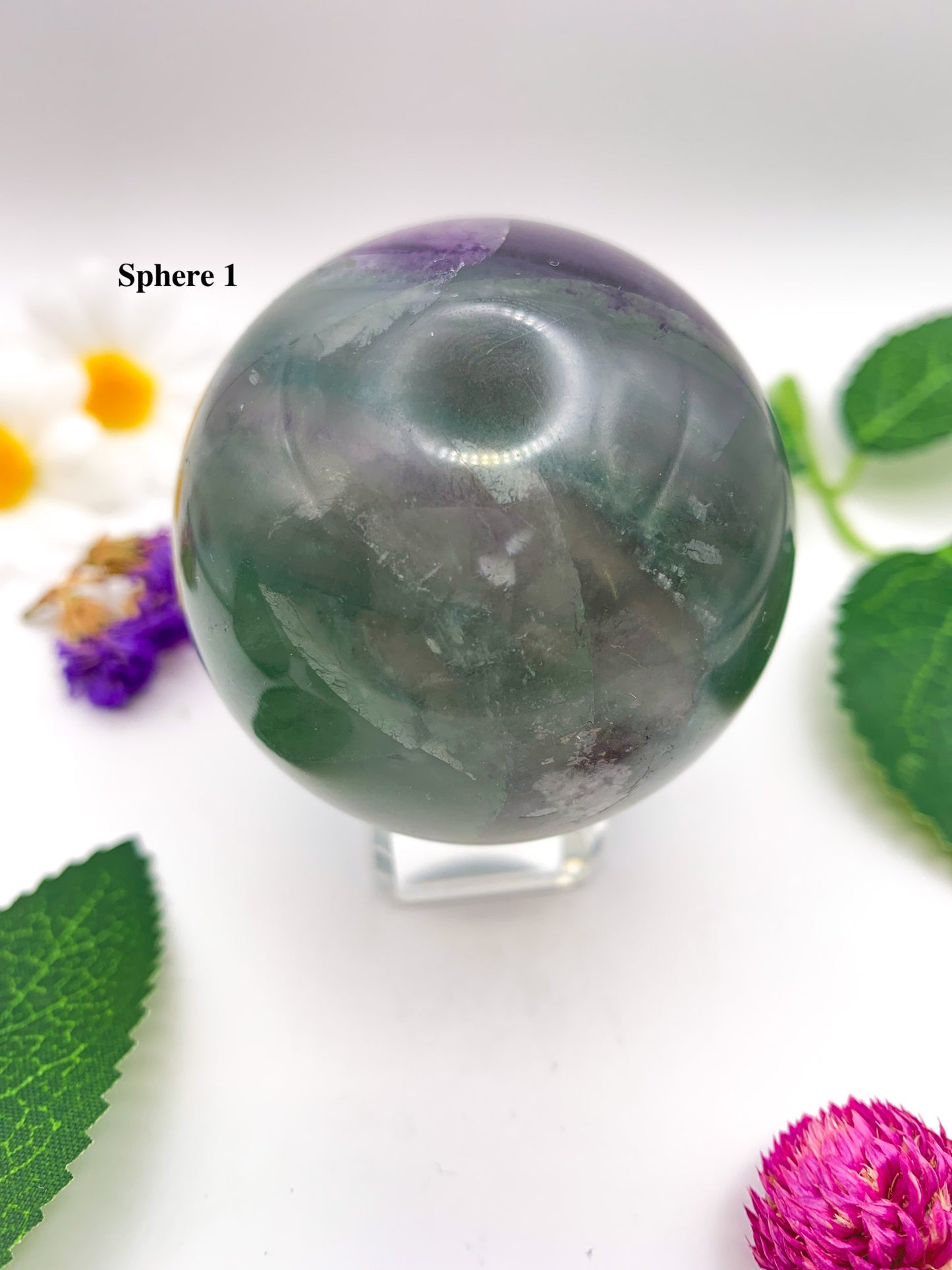 rainbow fluorite sphere