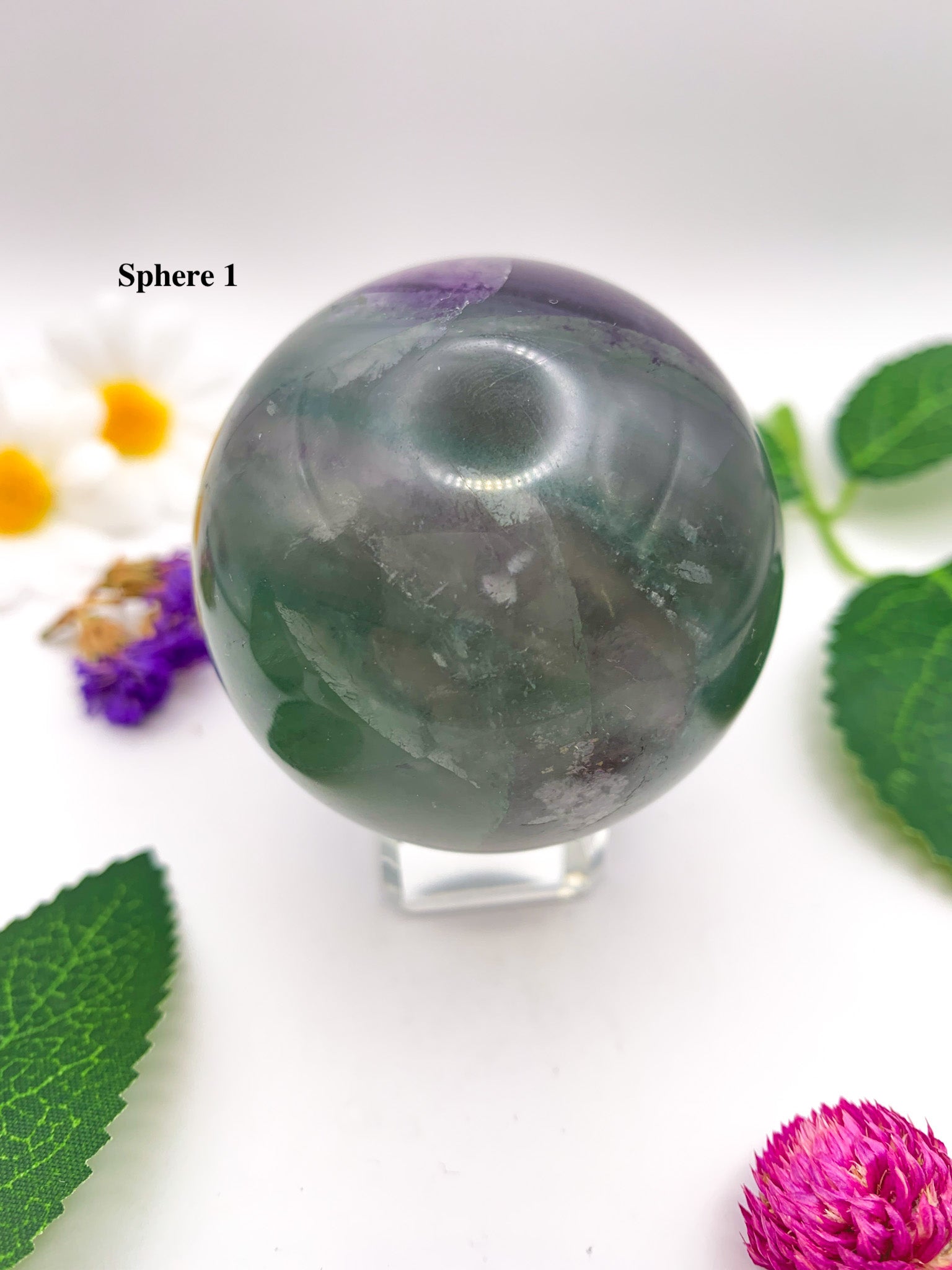 rainbow fluorite sphere