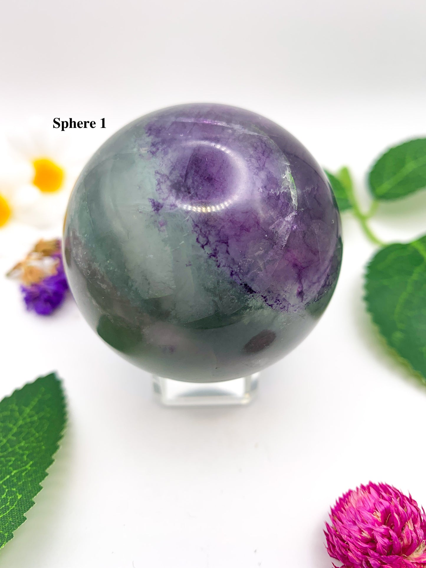 rainbow fluorite sphere