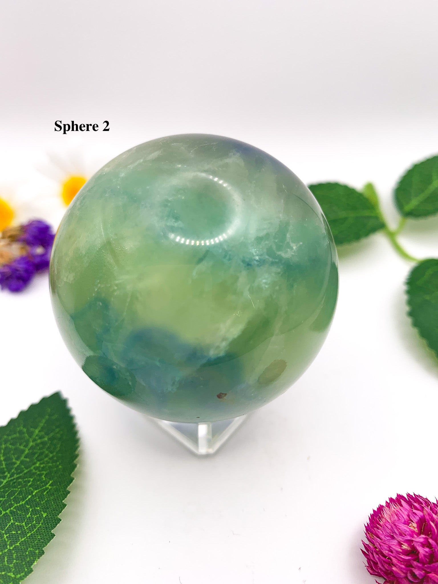 rainbow fluorite sphere