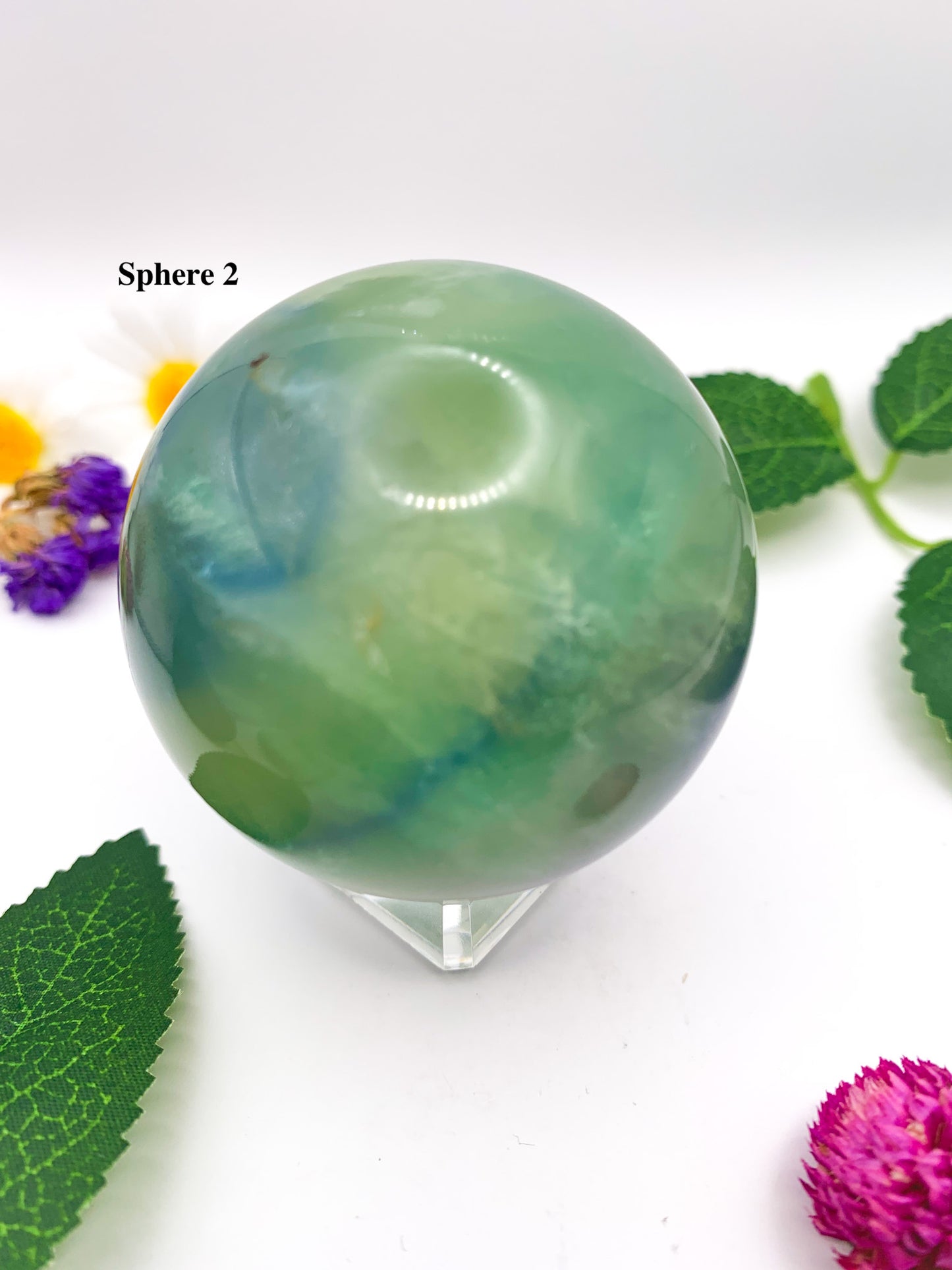 rainbow fluorite sphere