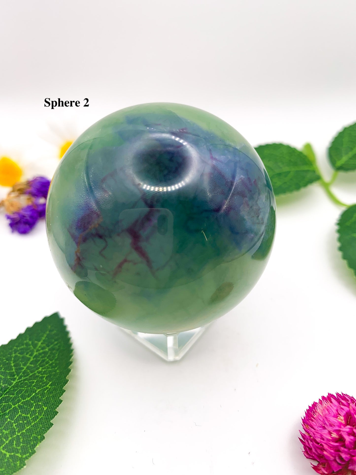 rainbow fluorite sphere