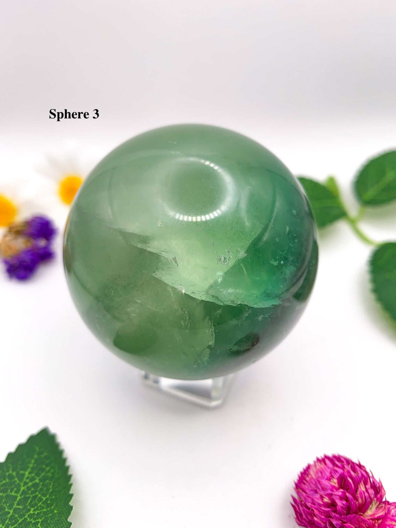 rainbow fluorite sphere