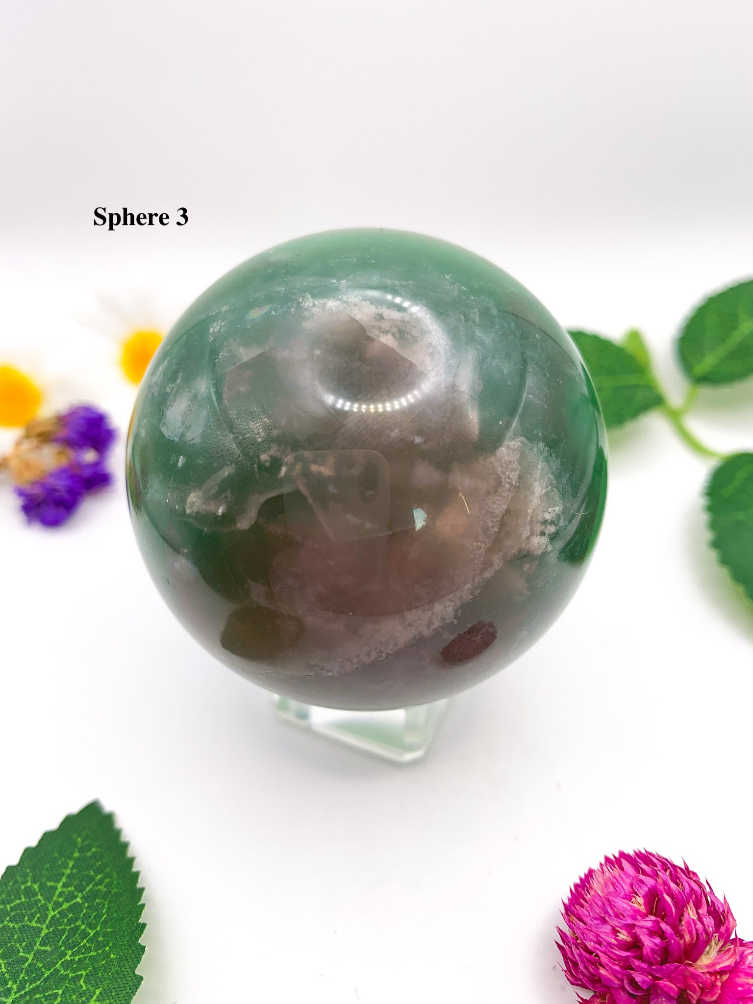 rainbow fluorite sphere