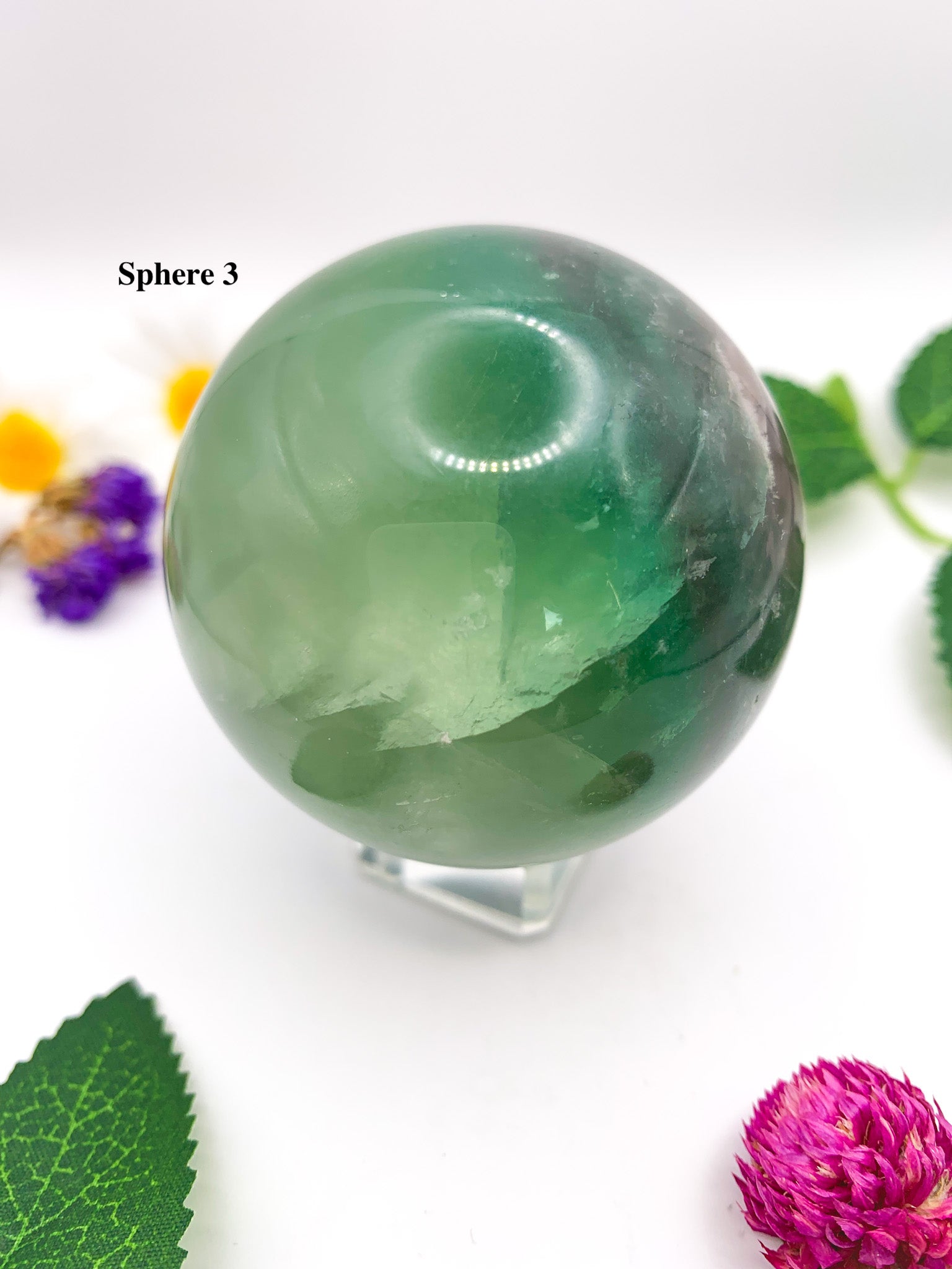 rainbow fluorite sphere