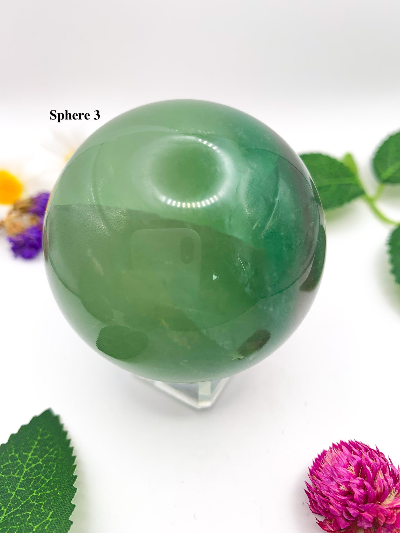 rainbow fluorite sphere