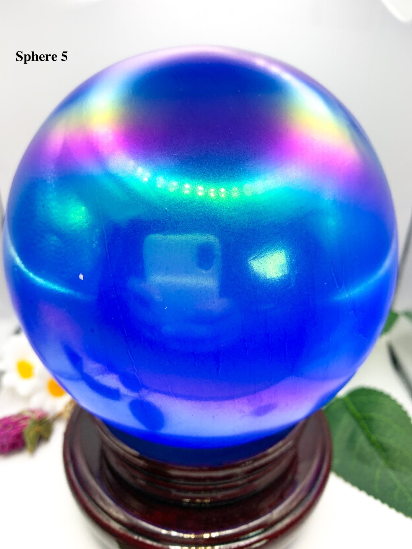 aura selenite sphere