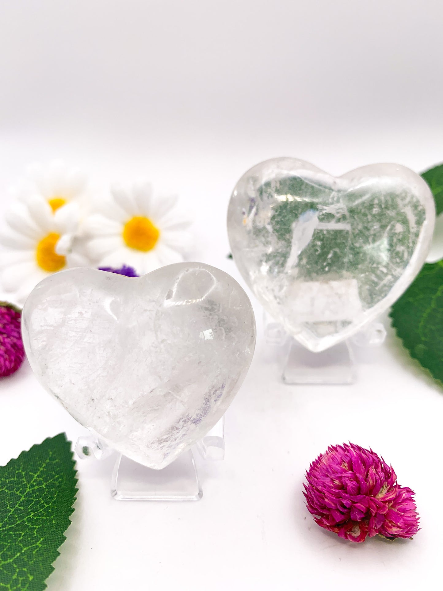 Clear Quartz Heart - Crystal Love Treasures