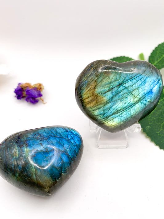 Labradorite Heart - Crystal Love Treasures