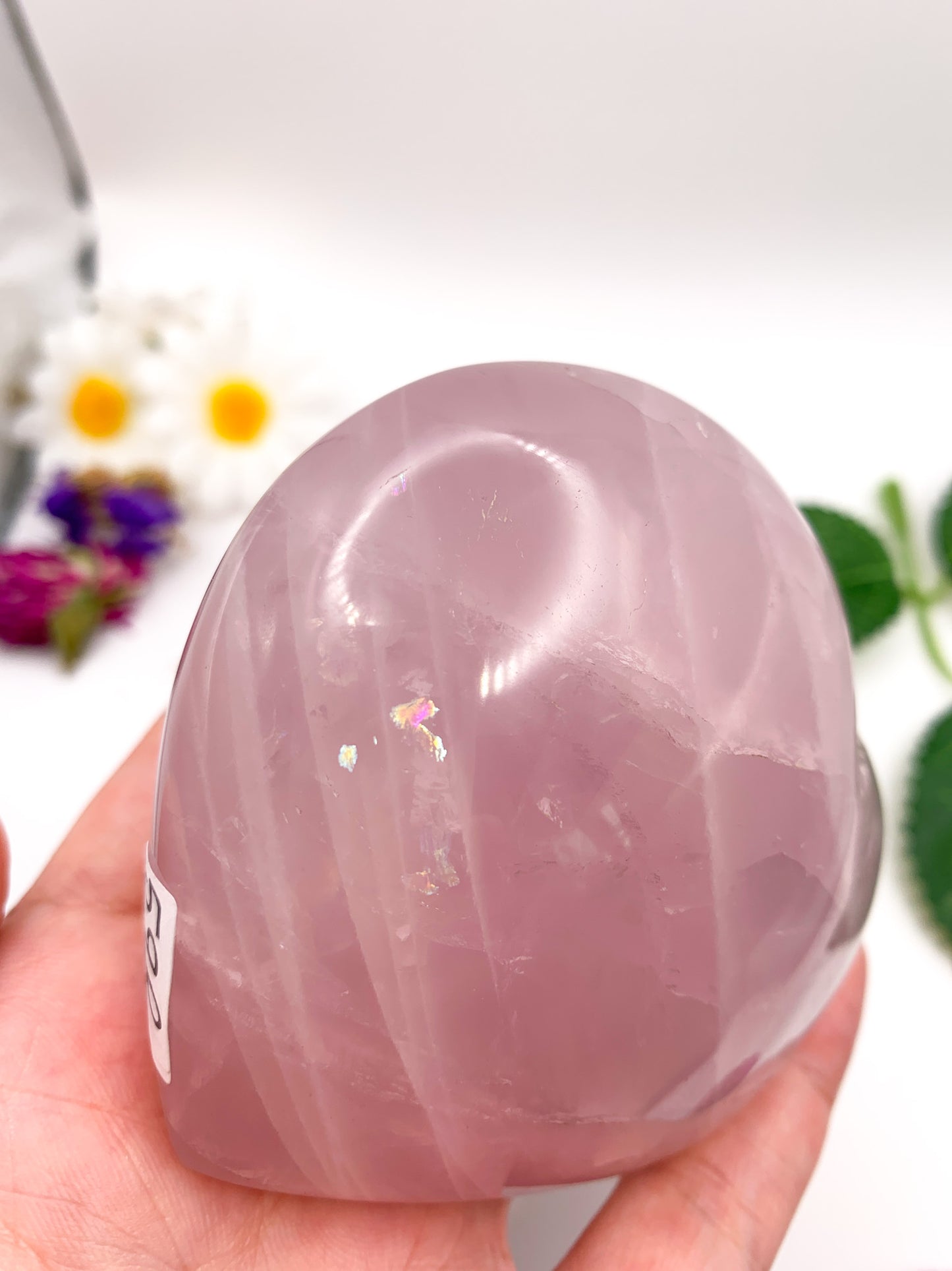 Rose Quartz Heart - Crystal Love Treasures