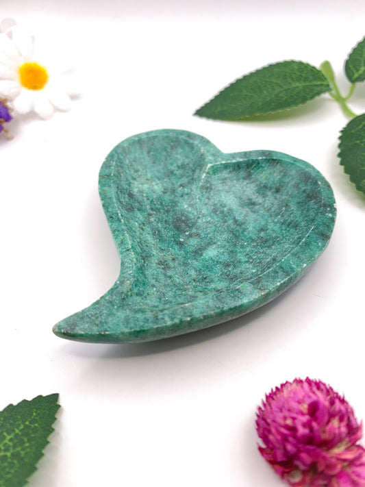 Aventurine Heart Bowl - Crystal Love Treasures