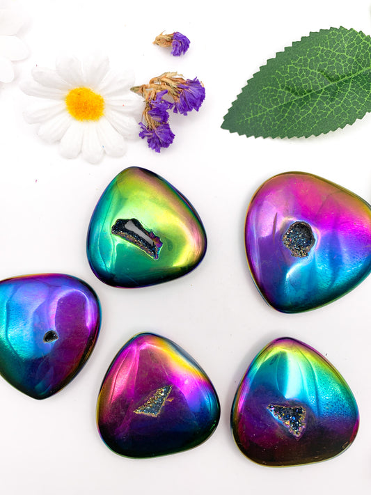 Titanium Aura Heart - Crystal Love Treasures