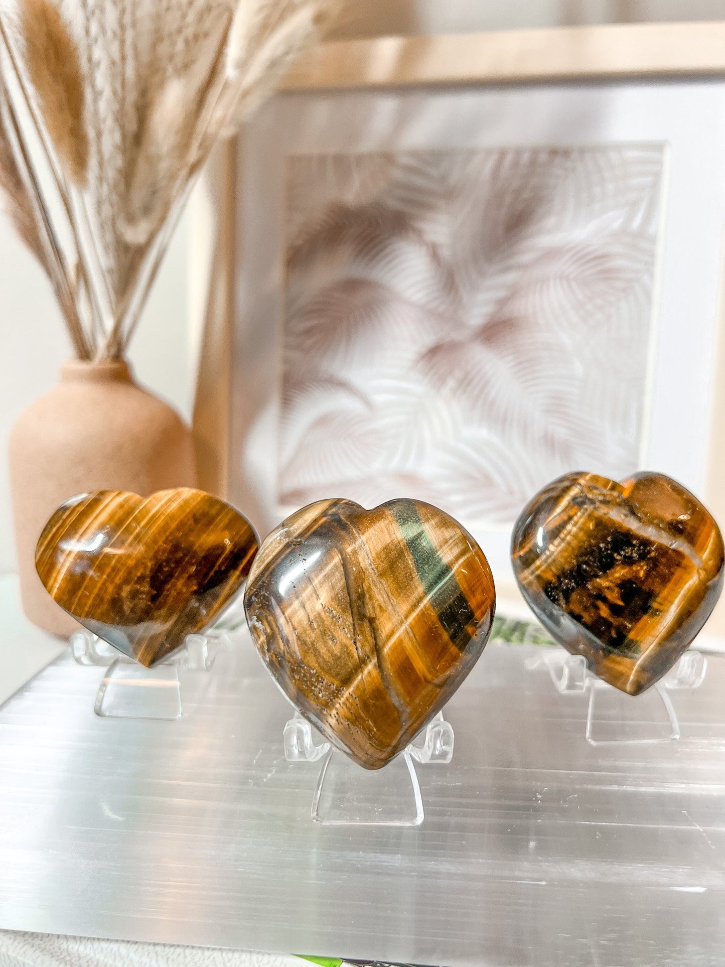 Tiger's Eye Heart