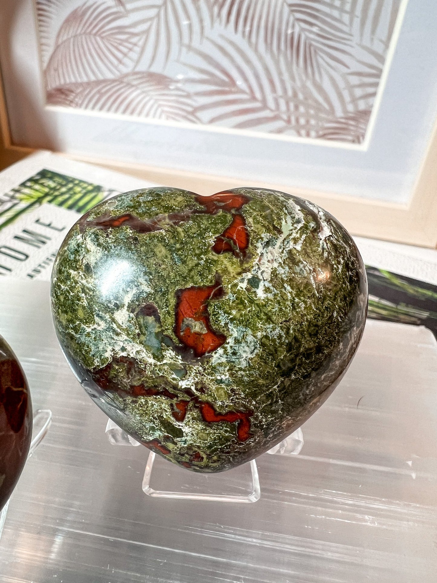 Dragon's Blood Jasper Heart