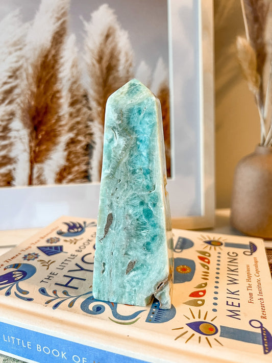 Blue Aragonite Tower (Caribbean Calcite)