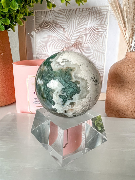 Moss Agate Sphere