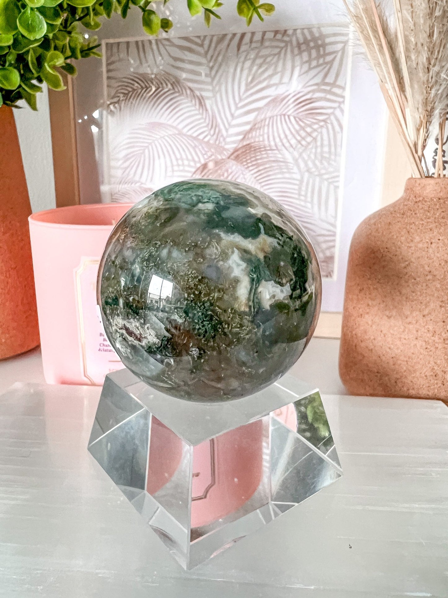 Moss Agate Sphere