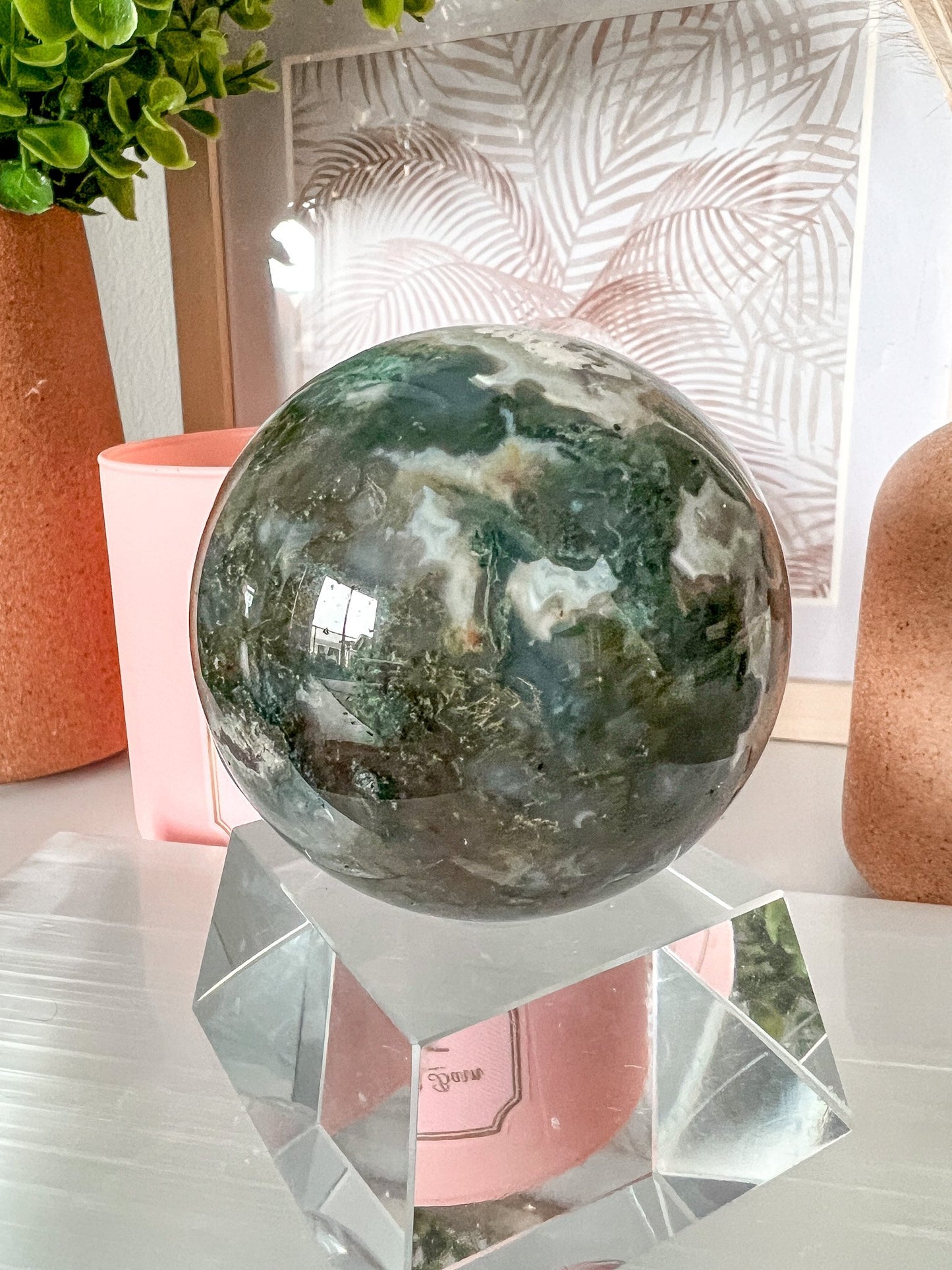 Moss Agate Sphere