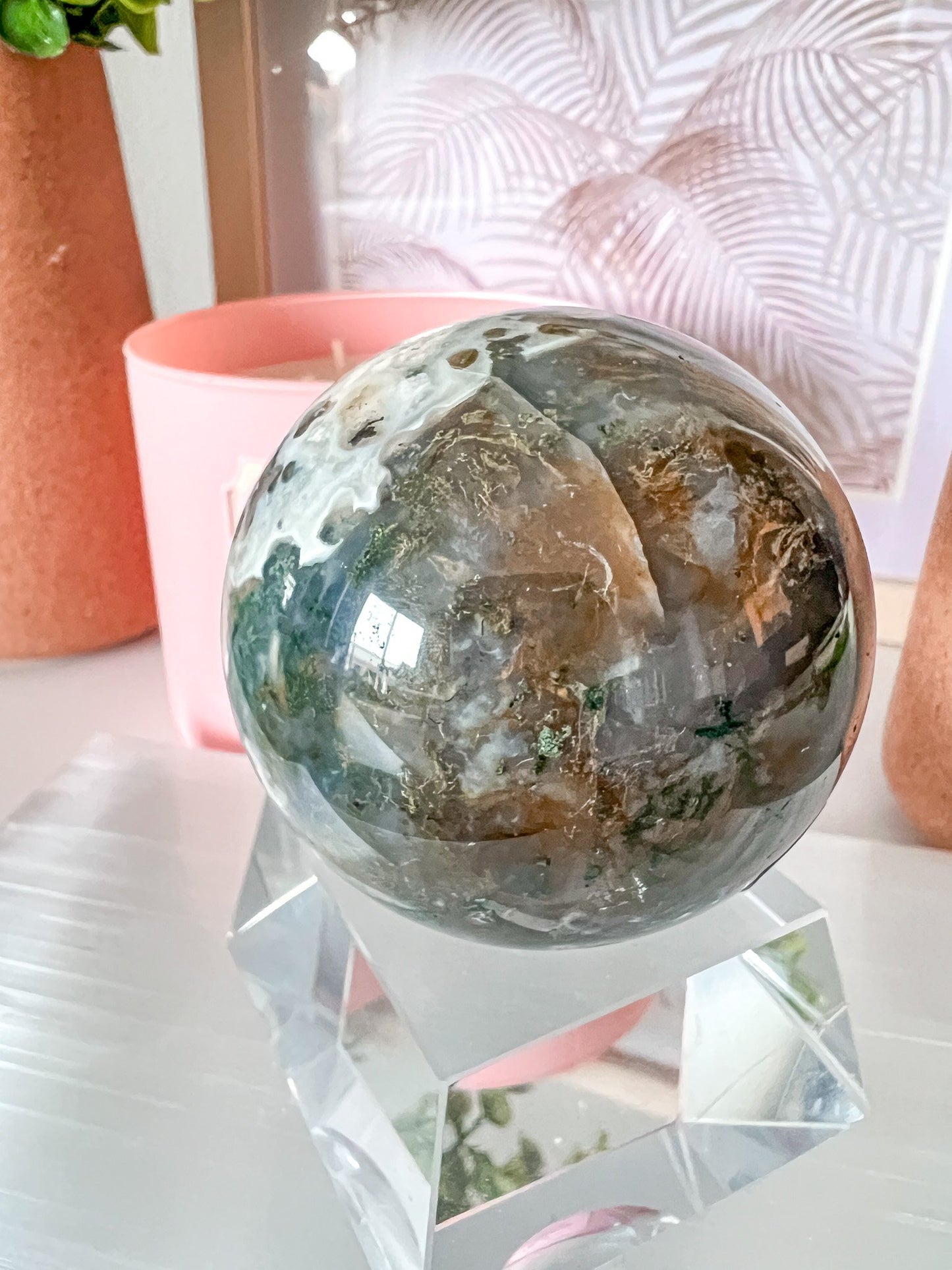 Moss Agate Sphere