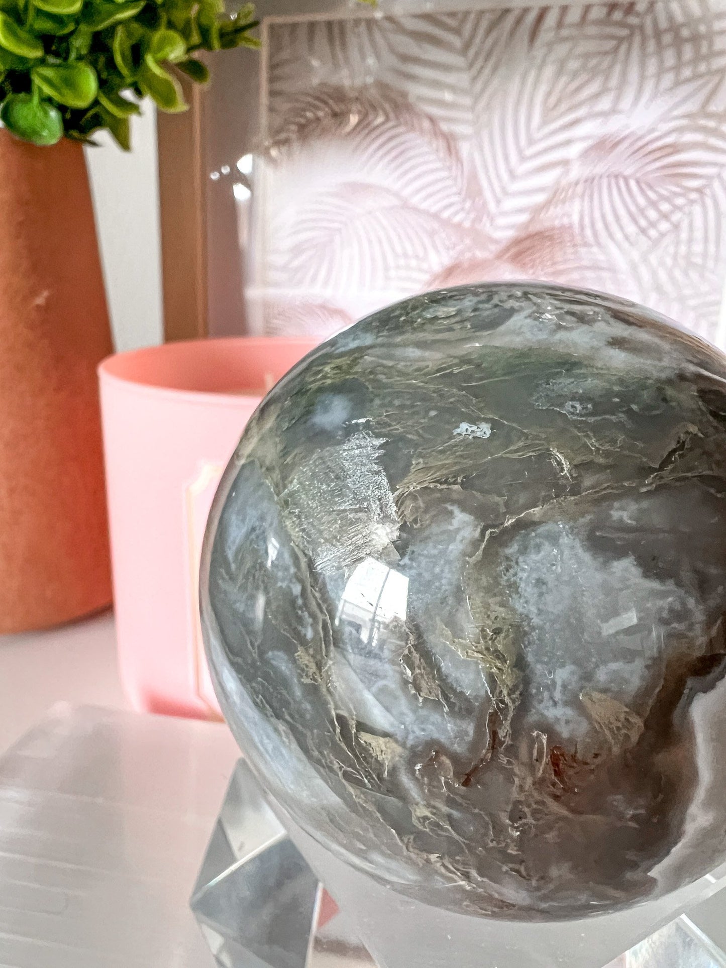 Moss Agate Sphere